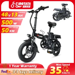 Bicycle 500W Ebike 35 km/h 48v 13Ah batteria rimovibile Bike elettrico Assorbimento multishock Città Commutatore pieghevole per adulti Bicycle per adulti