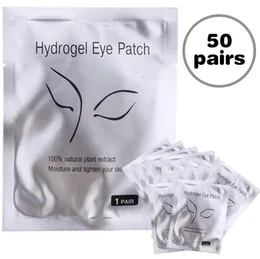 Falska ögonfransar 50pairs Eye Patches Under Pads Eyelash Extension Eyepads Sticker ympning Lash Supplies Tools1367023