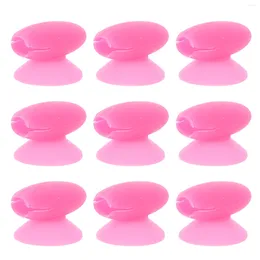 Ben spazzole per trucco da 10 pezzi Maschera per protezione per labbra silicone anti-lost Maschera Dust Aound Copertura Testa di protezione Testa Accessorio Gel di silice Accessorio per