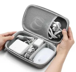 Hard Shell Digital Gadgets Storage Bag for Mac Adapter Mouse Data Cable Earphone HDD Electronics Gadgets Organizer Case CX2204122686304