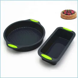 2pcs قوالب خبز Sile Metls Toast Cake Cake Mould Mould Pans Pans لأدوات تزيين صينية أدوات الخبز 220601 تسليم إسقاط 202 DH0DA