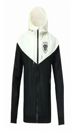 Angers SCO Windbreaker Kurtki Agers Full Zipper Windbreaker Płaszcz Piłka piłkarska