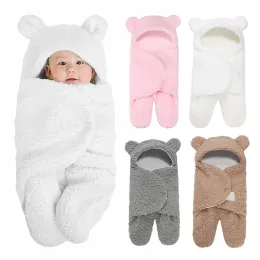 Taschen weiche Neugeborene Babypackdecke Baby Schlafsackumschlag für Neugeborene Schlafsack 100% Polyester für Baby 03 Monate