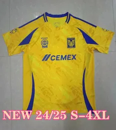 24/25 GIGNAC TIGRES UANLサッカージャージ2024 2025メキシコリーガアースデイMXバルガスアキノピザロニコラスF.タウビンフットボールシャツXXXL 4XL