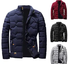 Youyedian Mens Winter Jackets and Boats 2019 Новая мода на молнии шерстяной блузки сгущающимся пальто.