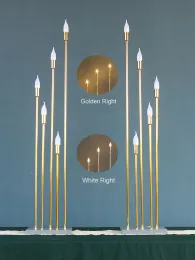 Candele decorazioni per la casa Candele Porta di candele 5 teste lucenti Golden Electroplated Road Lead Light Wedding Decoration Accessori per la casa Mariage