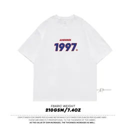 Privathinker 1997 편지 인쇄 남성 TSHIRT 남성 여름 유니니스 렉스 5XL 짧은 슬리브 티 240418을위한 대형 캐주얼 T 셔츠