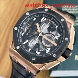 AP Gentlemen's Wrist Watch Tourbillon Royal Oak Offshore 26288OF OO D002.CR 18K Rose Gold Manual Mechanical Mens Watch