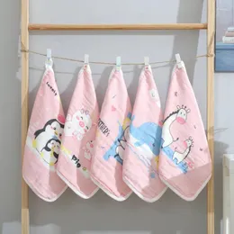 Blankets EezKoala 5pcs Baby Face-towel Cute Cartoon Cotton Towel Super Soft Small Square Wipes30 30cm Muslin Swaddle