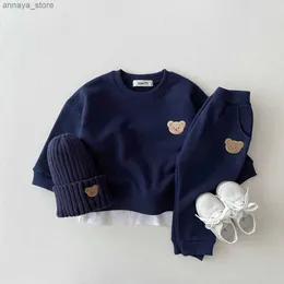 Set di abbigliamento abiti monopezzo per bambina set di vestiti da bambino neonato manica lunga fratellastro di pagliamberta per neonati setl2404