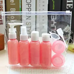 2024 Kit di bottiglia cosmetica da viaggio portatile Bottiglie per il trucco per il trucco per personale per pompon