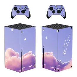 Naklejki Starry Sky Star Moon Skin Sticker Pokrywa naklejka na konsolę Xbox Series X i 2 kontrolery Xbox Series X Stake Skin Stake