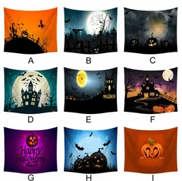 DIY Wallmounted Home Dekorationen 60 x 80 Zoll Wandteppich Halloween Kürbis Geister besondere Geschenke Dekorationen für Party 09075493458