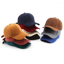 Visors Corduroy Men's Baseball Cap Women's Winter Unisex Retro Outdoor Adjustable Hip-hop