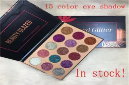 Make -up Schönheit glasierte Glitzer Lidschatten Palette Ultra Shimmer 15 Farben Lidschattenpalette Neue Marke Gesichtskosmetik 169p9224541