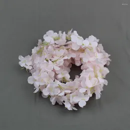 Kwiaty dekoracyjne 2M kwiat rattanu jedwabny hortensja sztuczna na domową dekorację ślubną wisząca girland