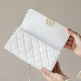 Mini Flap Crossbody Bag, Genuine Leather Chain Shoulder Bag