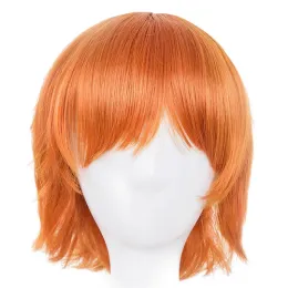 Parrucche Wig Wig Feishow Feishow Sintetico Resistente Resistente alla fibra corta Costume Wavy Costume Cartoon Cosplay Lainea per la festa del salone