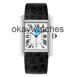Quadri funzionanti orologi automatici Carter New Mens Watch Series Square Movement Mechanical W5200027