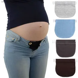 Maternidade Bottoms 1pc Mulheres elásticas ajustáveis Maternidade Gravidez Cincha da cintura Cintura Coloque calças de vestuário para acessórios de costura grávidaL2404