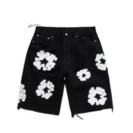 moda jeans teers shorts shorts de designer jean estampado shortpants slim masculino claro shorts de jeans de jeans leves kapok malha de jeans de jeans