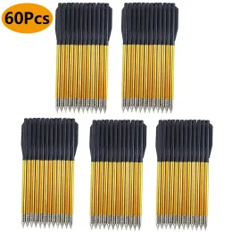 Pfeil 60pcs Golden Aluminium Bogenschießen Pfeil Armbrustschrauben 6,3 Zoll Breitheads Flecha für 50 lb/80lb Armbrustjagd Schießmodelle Metallpfeil