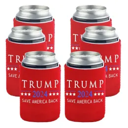 2024 decorazione per feste di detentore di lettine Trump 12 oz Neoprene da 330 ml di bottiglia di birra 0425