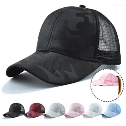 Visors Summer Sunscreen Lightweight Baseball Cap Breathable Quick-drying Tie-dyed Holder Outdoor Sports Cycling Mesh Sun Hats