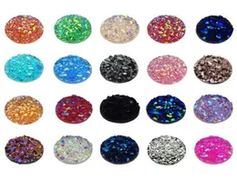 1000pcs 12mm Flatback Resin Druzy Round Cabochons Cameo For Charms Pendant Bracelet Jewelry DIY Making Accessory Findings9924858