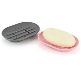 Flexibel silikon tvål skålplatta nonslip badrum tvålhållare mode godis färg lagring tvål rack behållare för baddusch db2207734