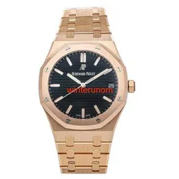 스위스 럭셔리 시계 AP 자동 시계 Audemar Pigue Royal Oak Auto Oro Rosa Uomo Braccialetto Orologio HBKK