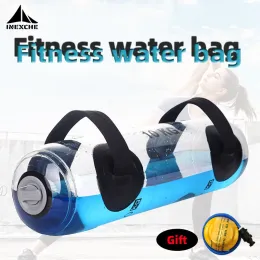 Lifting 5/10/15/20/30kg Aqua Bag Portable Iatable Water Power Bags for Weightlifting Workout Home Gym Body Building Fiess Equipment