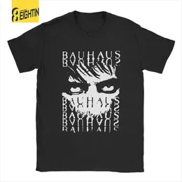 T-shirt maschile uomini magliette da uomo bauhaus occhi bela lugosis morto leisure tono di cotone puro tees a maniche corte magnella gotica o abbigliamento al collo unico t240425