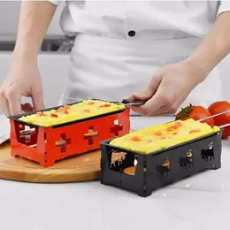 Heiße tragbare Schweizer Käseofen Mini Nicht-Stick Butterkäse Backwanne schottischer Stil BBQ Dish Langable Backschale Küchenwerkzeuge