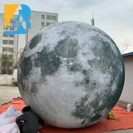 Bola de lua inflável de gigantes internos personalizados para exibição de festas corporativas