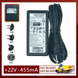 Laddare Ny 22V 455MA F5S4360001/F5S4360002 AC Power Adapter för HP 1112 2130 2132 2131 2138 3636 5810 3638 PRINTER Power Charger