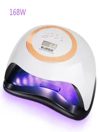 168W Professional Nail Dryers 42 leds UV Lamp With 4 Timer And Low Heat Mode Gel Light Curing All Kinds Of Gels Nails Tools6310036