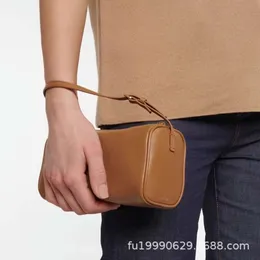 Row Sheepskin Penholder Bag Reverse Velvet UnderArm The Bags 90s Bags Mini Square Bag Leather Handbag Pen Bag 7e0b