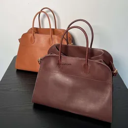 The Row Margaux 17 Terrasse Tasche Margaux15 Messenger Handtasche Damenkreuz -Körper Schulter Luxus Designer -Taschen Herren echtes Leder Clutch Weekend -Käufer Strandtasche