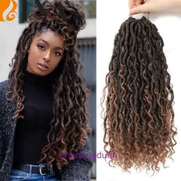 Genuine hair wigs online store Faux Goddess River Locs twist long braid wig