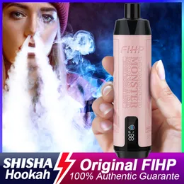 Oryginalny FIHP Monster Shisha Hookah Vapes Dostępowe zaciągnięcia 12K 15K 9K 12000 15000 Vape