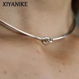 Necklaces XIYANIKE Minimalist Choker Necklace For Women Girl Punk Fashion New Trendy Jewelry Friend Gift Party Rock collier femme