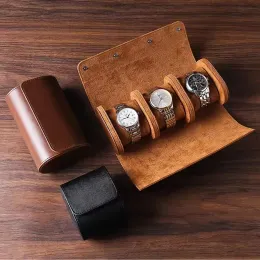 Клуки Страницы Roll Travel Case 3 Hate Storage and Organersercure с инновационными съемными подушками Solid Watch Organizer