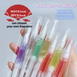 Behandlungen 30pcs/15pcs Nourishing Oil Pen Antidead Haut Widerhaken Feuchtigkeitsspenstige Hautpflege Nagelkante Lösung 15 Aromen Erweichen Feuchtigkeitsnägel