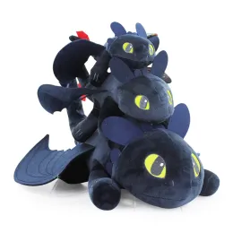 Miniatures 25/35/45/55cm Cute Toothless Plush Toy Anime Plush Toothless Stuffed Doll Toy for Kids Gift Home Accessories Kids Favorite