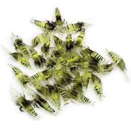 2024 NEW 10 PCS SHRIMP SILICONE SILICONE SILICONE SINGULITION PAIT محاكاة ناع