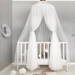 Reti Bella zanzare Mosquito Tenda sospesa BAMBINO CRIB CANCOPIA TENDANI DI TULLE PER CAMERA DA LEDAGGI