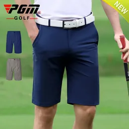 PGM Men Golf Shorts Summer Solid Refreshing Breathable Pants Comfortable Cotton Casual Clothing Sports Wear Gym Suit KUZ078 240422