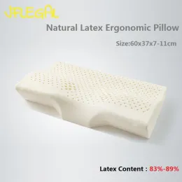 Kissen Jflegal Thailand Natural Latex Kissen Ergonomische Kissen zum schlafenden Halswirbelsäulenkissen Hals Hals -Gedächtnis Schaumkissen Kussen