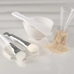 2024 máscara facial diy tigela e pincel conjunto cola macia conjunto de 5 peças silicone home feito diafragma regulando a tigela spa beleza ferramentas de beleza de beleza